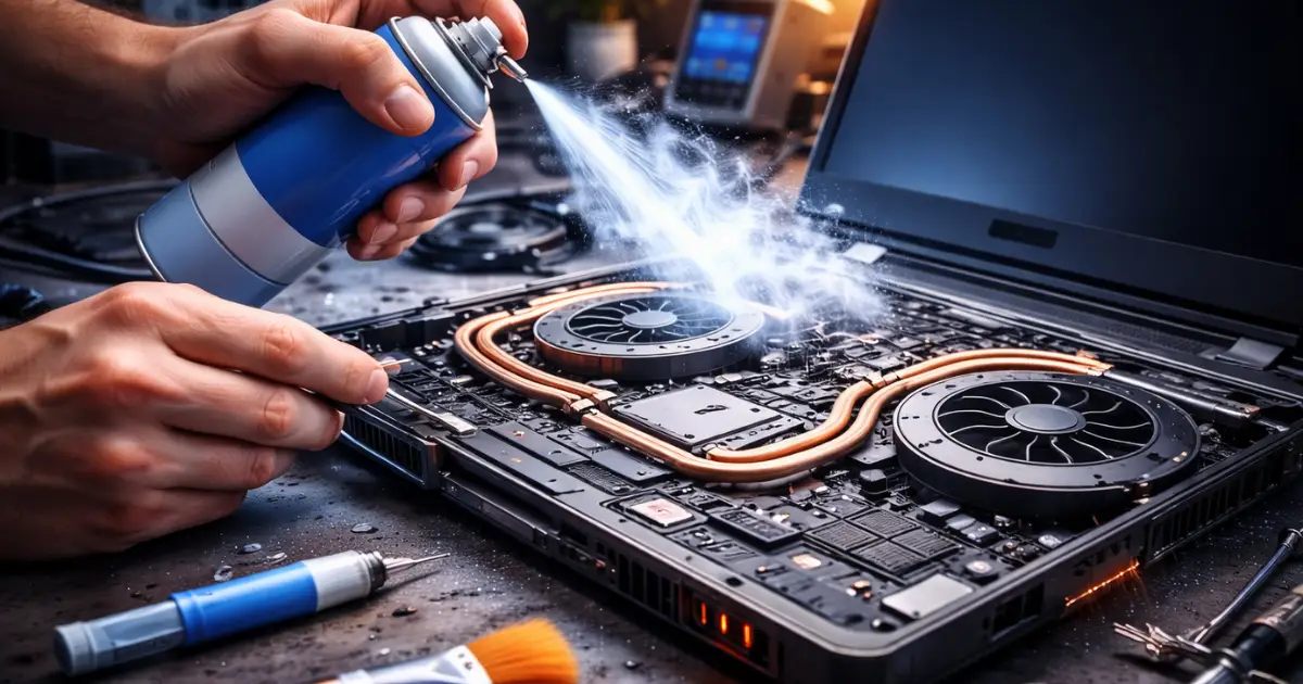 داغ شدن لپ‌تاپ هنگام بازی و خاموش شدن