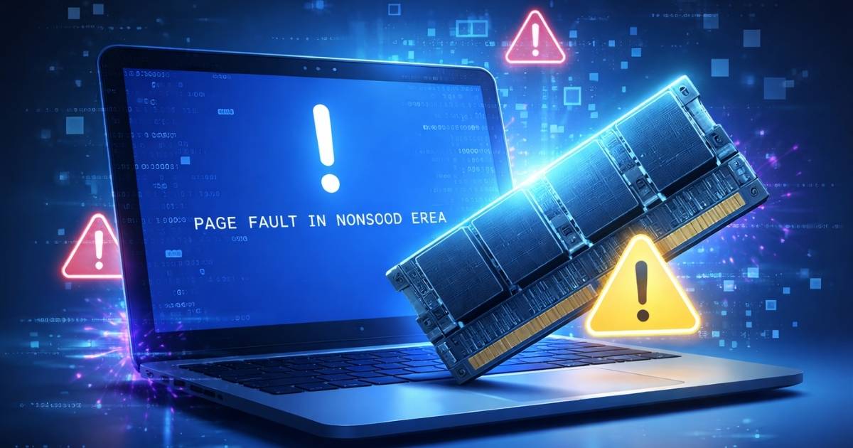 صفحه آبی و مشکلات حافظه